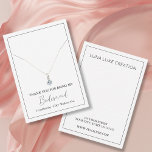 Enkelt kort för Visning av Necklace-kort<br><div class="desc">Speciell för dig!</div>