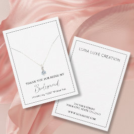 Enkelt kort för Visning av Necklace-kort