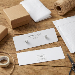 Enkelt kort för vit visning