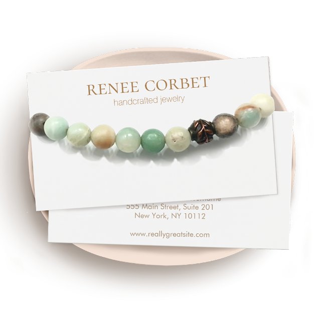 Enkelt kort för vit Visning eller Bracelet (Skapare uppladdad)