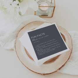 Enkelt kvällsarrangemang Boho Trivia Roligt Facts  Pappersservett