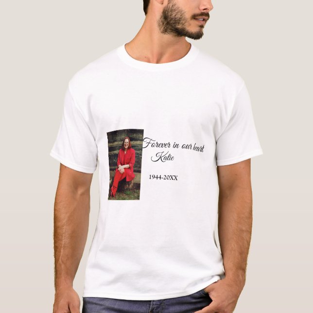 enkelt Lägg till bildtextmemorandummet T Shirt (Framsida)