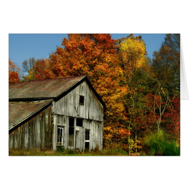 Enkelt Land Hälsningskort (Framsidan Horizontal)