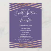 Enkelt länkat Ro Guld Violet Sweet 16