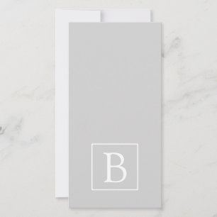 Enkelt lätt Grått Monogram