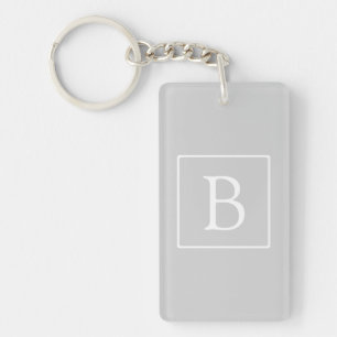 Enkelt lätt Grått Monogram