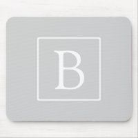 Enkelt lätt Grått Monogram