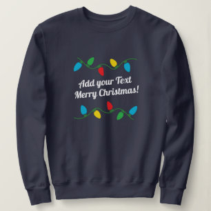 Enkelt lätt julsötare Lägg till text T Shirt