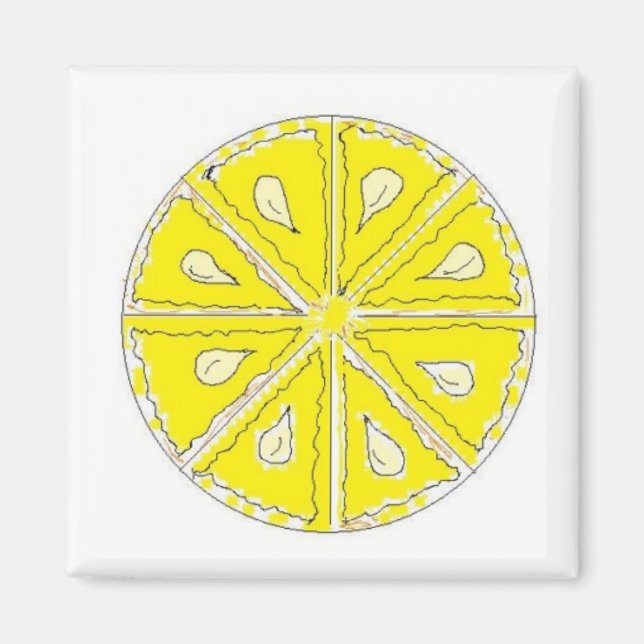 Enkelt Lemon Magnet (Framsidan)