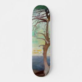 Enkelt liggande Träd-kantfärg Skateboard Bräda 20,5 Cm