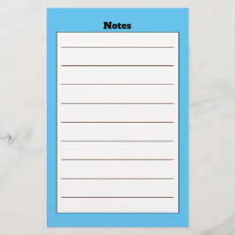 Enkelt linjerat Blue Boarder Stationery Brevpapper