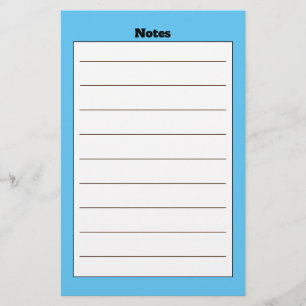 Enkelt linjerat Blue Boarder Stationery Brevpapper