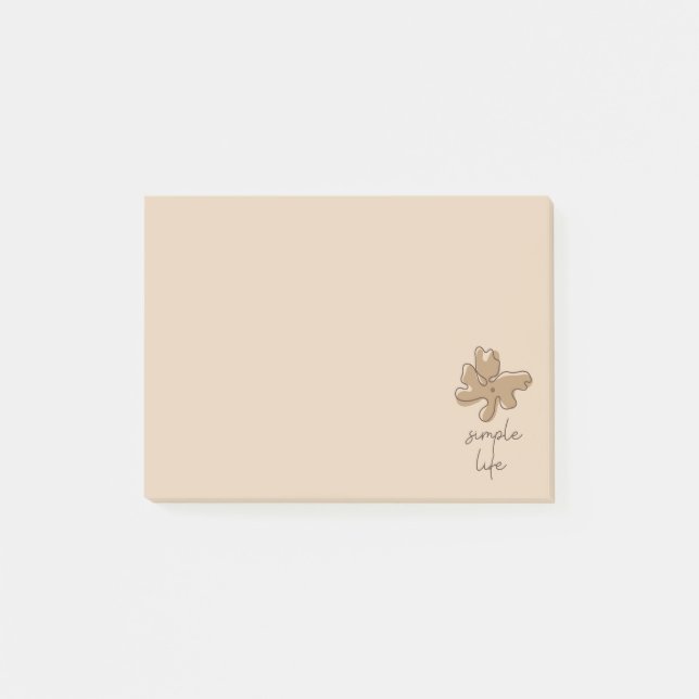 Enkelt Liv Minimalism Anteckningar Post-it Block (Framsida)