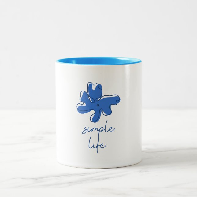 Enkelt Liv Minimalism Två-Tonad Mugg (Center)