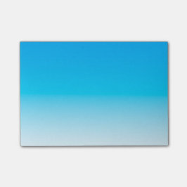 Enkelt ljust - blått till vit post-it block