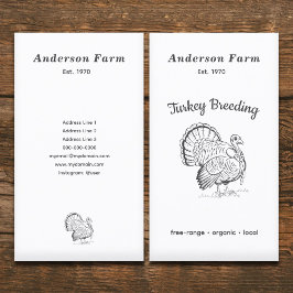 Enkelt Lodrät för jordbruk i Turkiet Visitkort