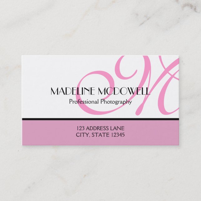 Enkelt lyckat visitkort (Framsida)