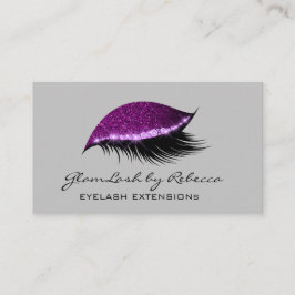 Enkelt Makeup Beauty Eyelash-utslag Glitter Lila Visitkort
