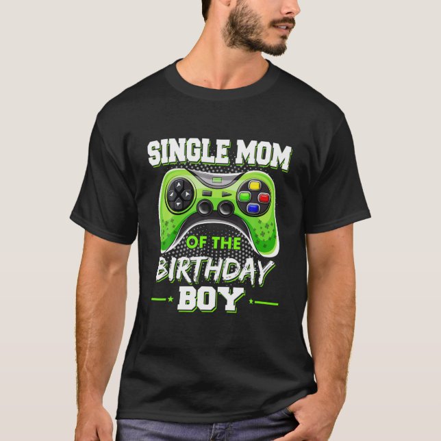 Enkelt Mamma i födelsedagsvideoklippet Dekoratione T Shirt (Framsida)
