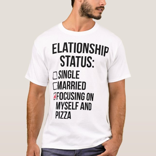 Enkelt markerad kryssruta med en enda stift t shirt (Framsida)