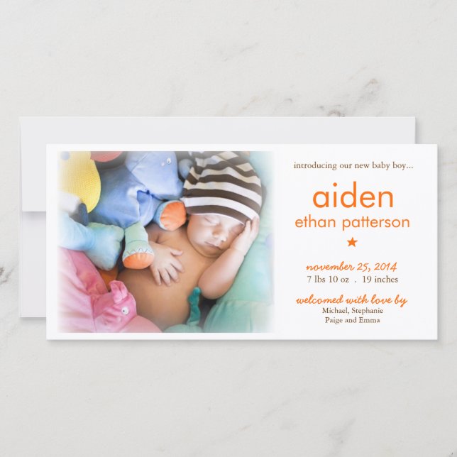 Enkelt meddelande om foto vid Pojke (Framsida)