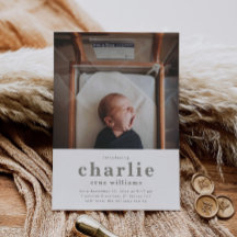 Enkelt meddelande om fotofödelse | Boy's Birth