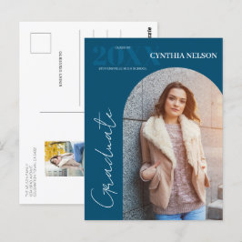 Enkelt meddelande om ljusskygg Studenten Vykort