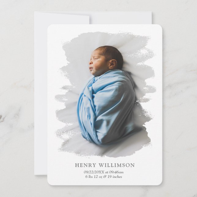 Enkelt meddelande om penseldragfoto (Framsida)