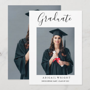 Enkelt meddelande om Photo Student Studenten Inbjudningar