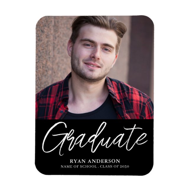 Enkelt meddelande om Photo Studenten Magnet (Vertikal)