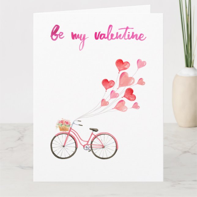 Enkelt men elegant Alla hjärtans dag Kort (Framsida)