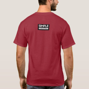 Enkelt meningsfullt Ord Manar mot baksidan T Shirt