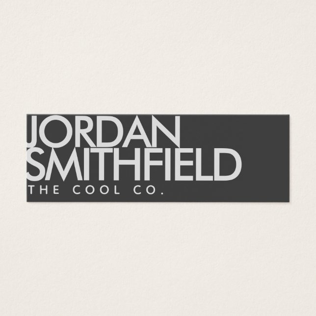 Enkelt Mini-Affärskort Litet Visitkort (Framsidan)