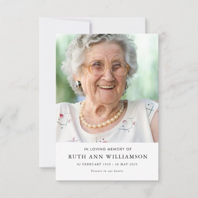 Enkelt minialistiskt miniatyrkort för funktionellt tack kort (Framsida)