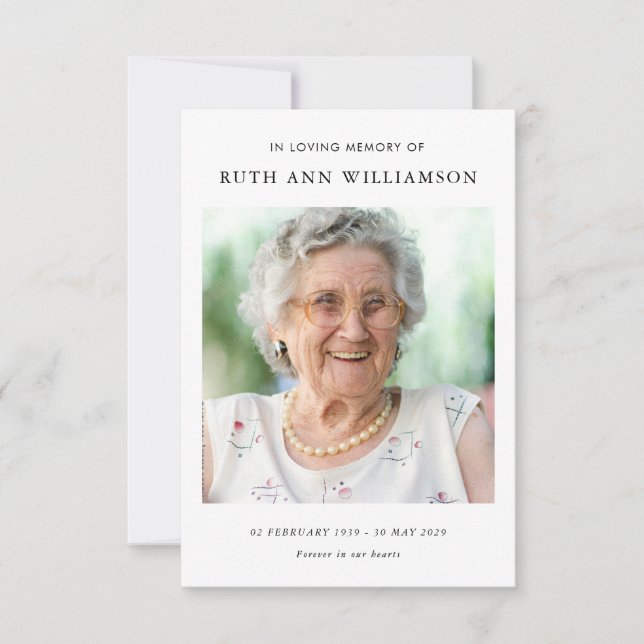 Enkelt minialistiskt miniatyrkort för funktionellt tack kort (Framsida)