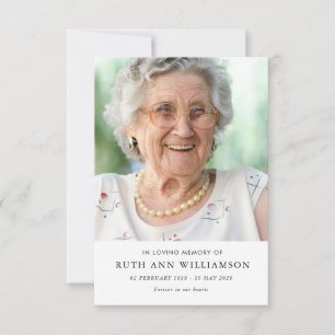 Enkelt minialistiskt miniatyrkort för funktionellt tack kort