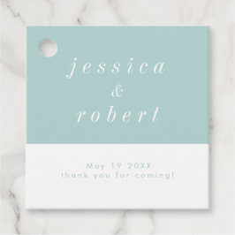 Enkelt minimal Airy Pastel Bröllop Gåvor Etiketter