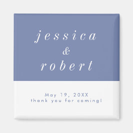 Enkelt minimal Airy Pastel Bröllop Magnet