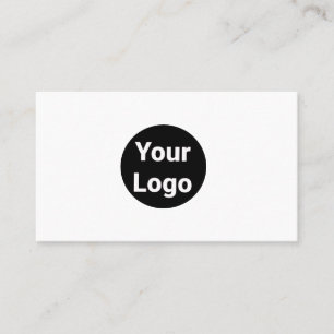 ENKELT MINIMAL LÄGG TILL ANPASSNINGSBARNA LOGOTYP VISITKORT