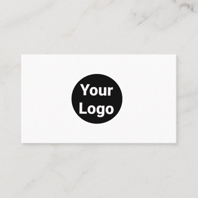 ENKELT MINIMAL LÄGG TILL ANPASSNINGSBARNA LOGOTYP  VISITKORT (Framsida)