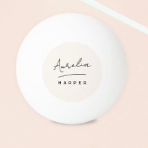 Enkelt minimal Personlig Namn i Monogram skript