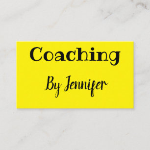 enkelt minimalistiskt anpassat logo vitt coaching visitkort