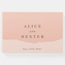 Enkelt minimalistiskt Bröllop Gästböcker