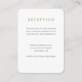 Enkelt, minimalistiskt bröllopskort tilläggskort