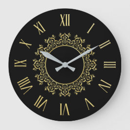 Enkelt minimalistiskt delfinfiske Nautical | Väggk Stor Klocka