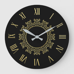 Enkelt minimalistiskt delfinfiske Nautical Väggk Stor Klocka