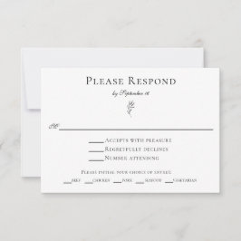 Enkelt minimalistiskt Elegant-OSA-måltid vid Löv OSA Kort