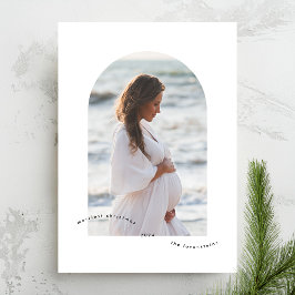 Enkelt minimalistiskt God jul Arch Photo Ram Julkort