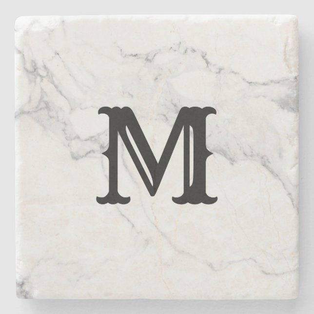 Enkelt minimalistiskt inledande utformning av marm stenunderlägg (Framsidan)