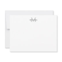 Enkelt minimalistiskt lätt Grått-monogramtypografi